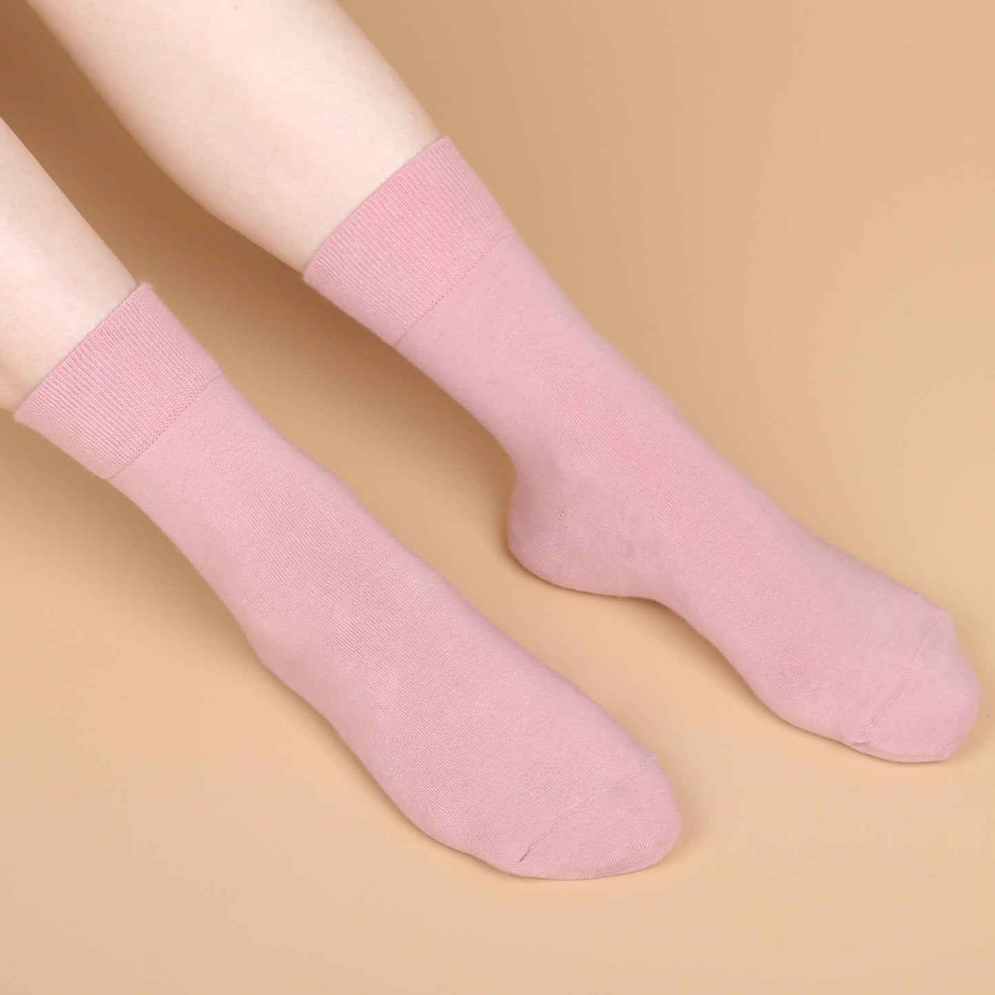 FGZ Women Thin Cotton Socks 5 Pairs,Pink(5-9) (9-11)