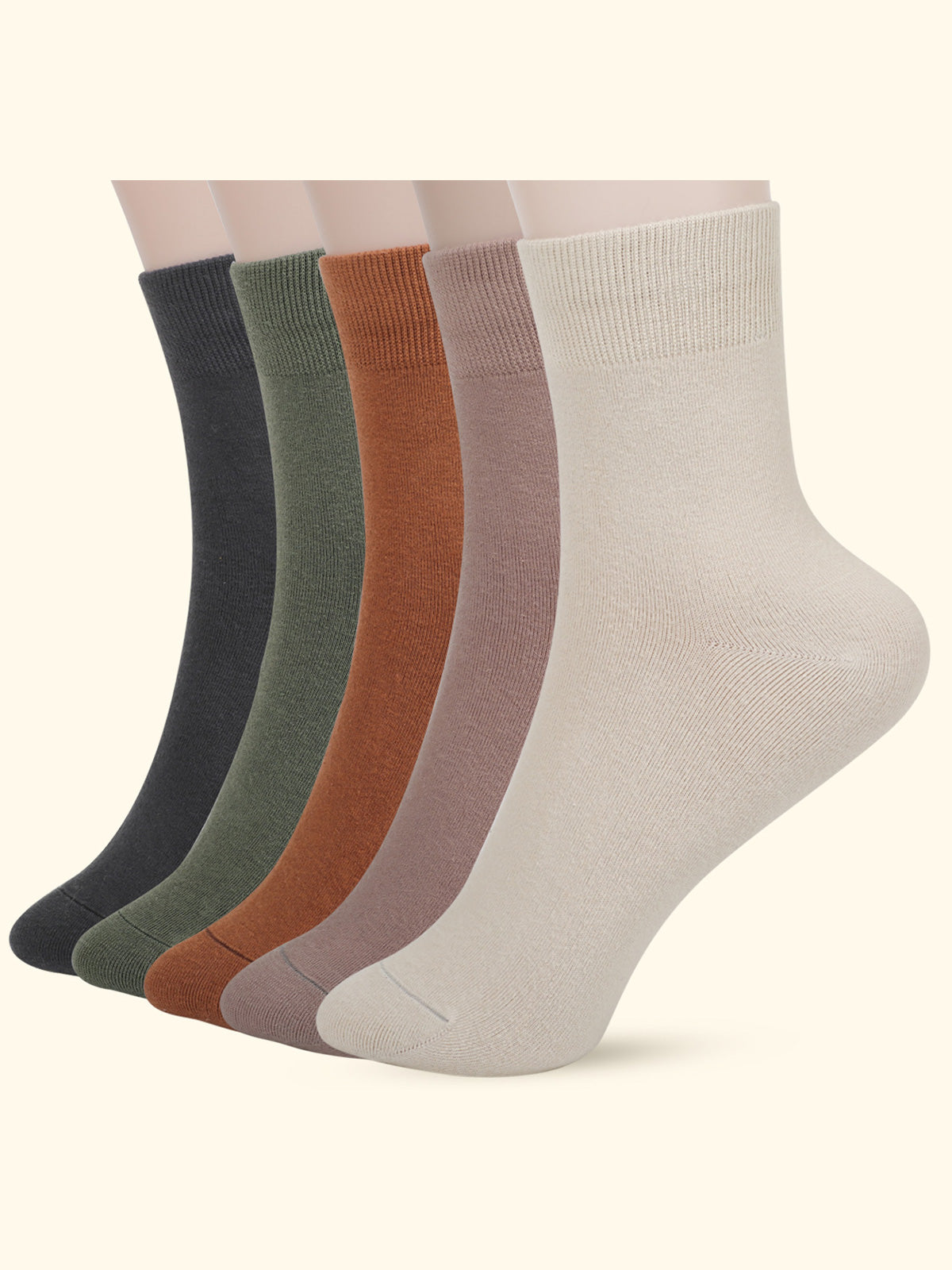 Crew  5 Pairs  Multicolored