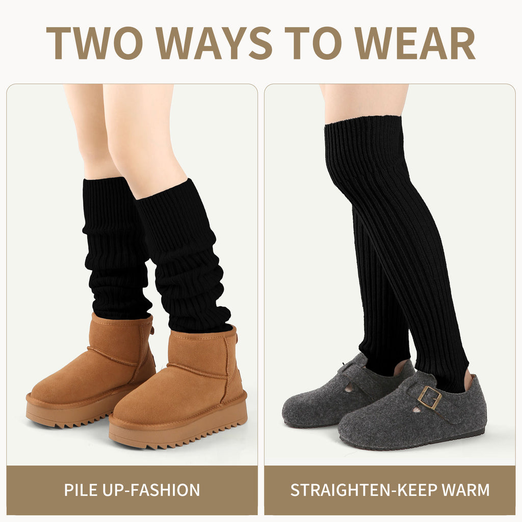 Stirrup Leg Warmers Black