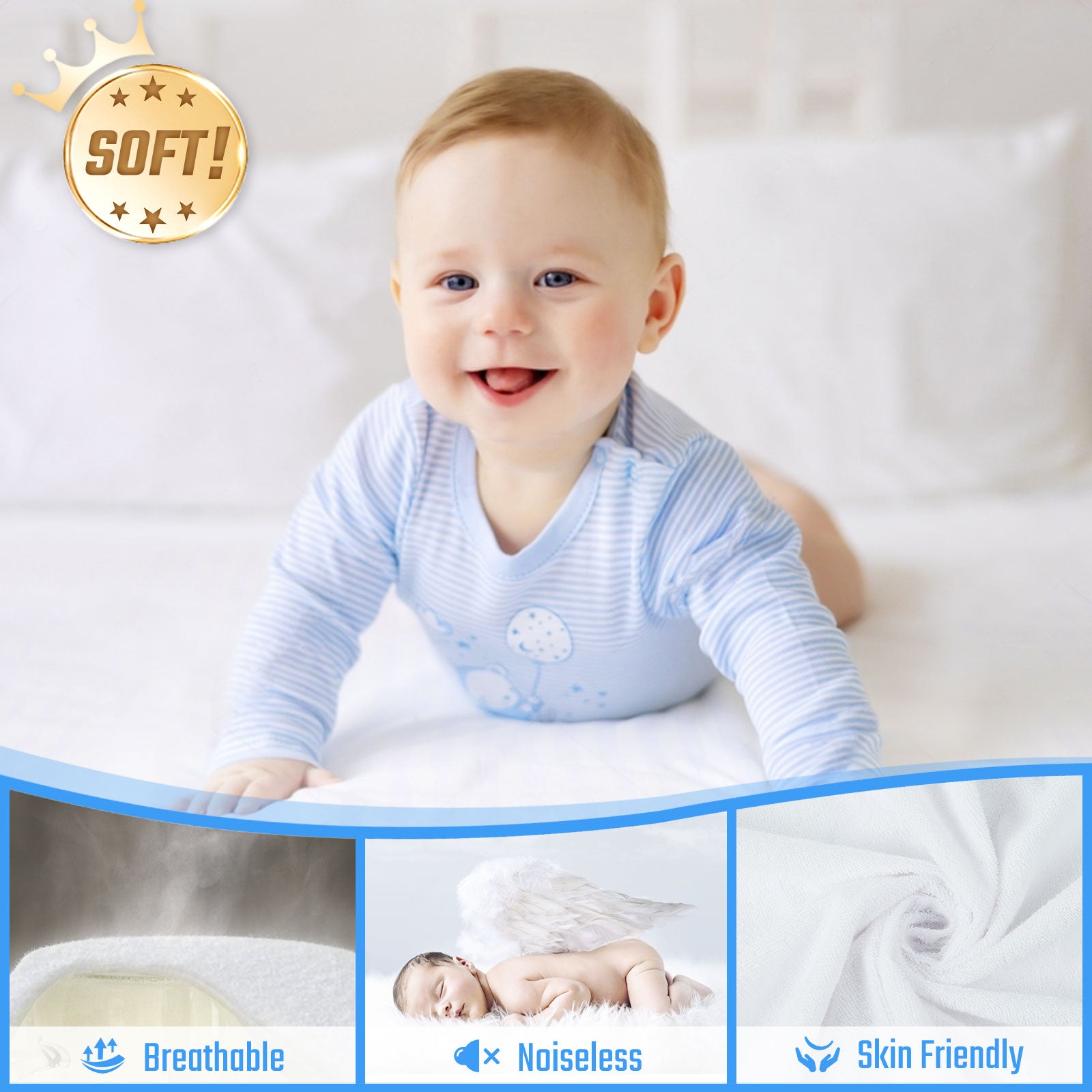 2 Pack Waterproof Mattress Protector