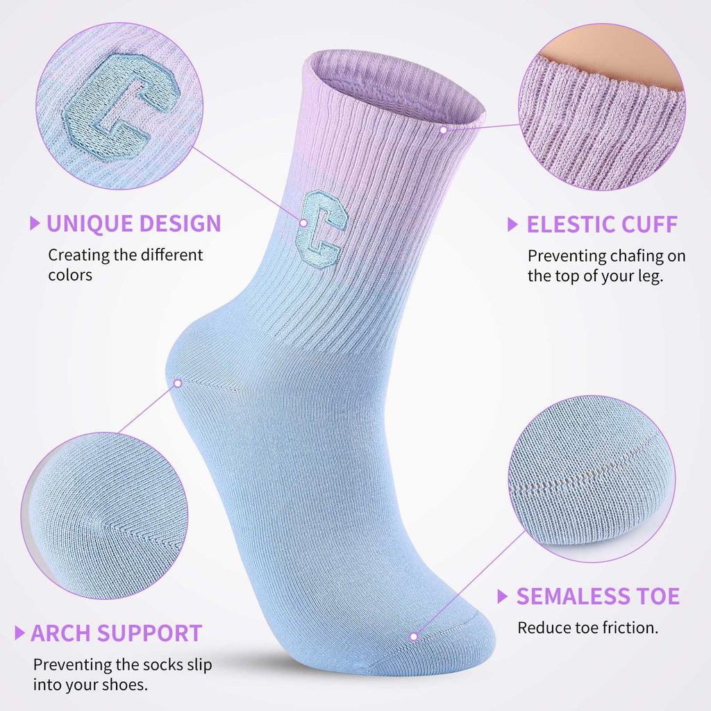 Crew  5 Pairs  Gradient Color