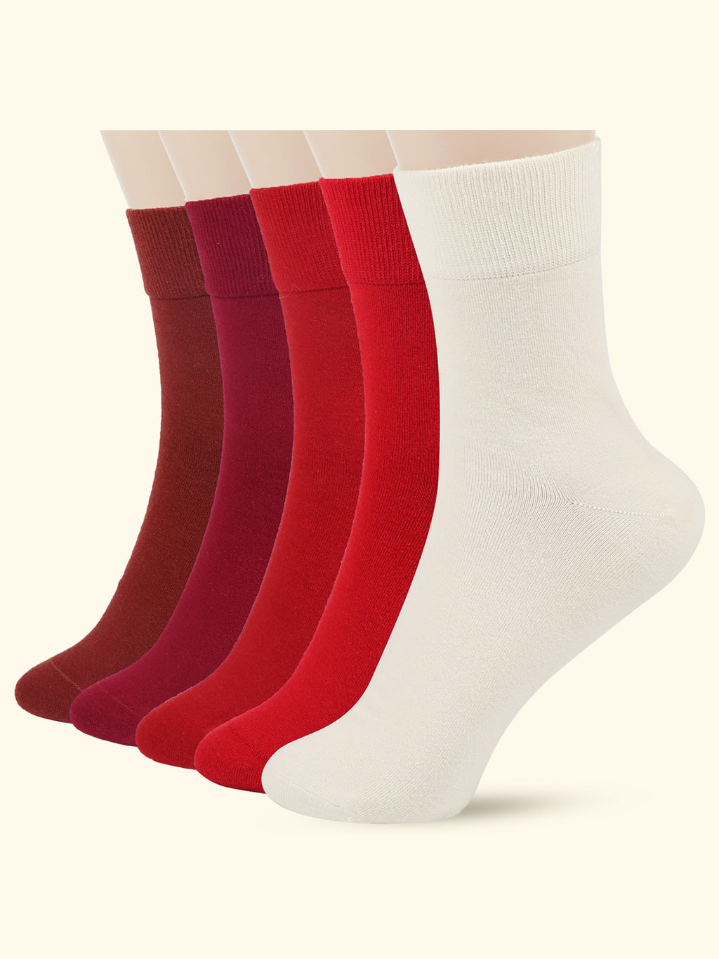 Crew  5 Pairs  Red