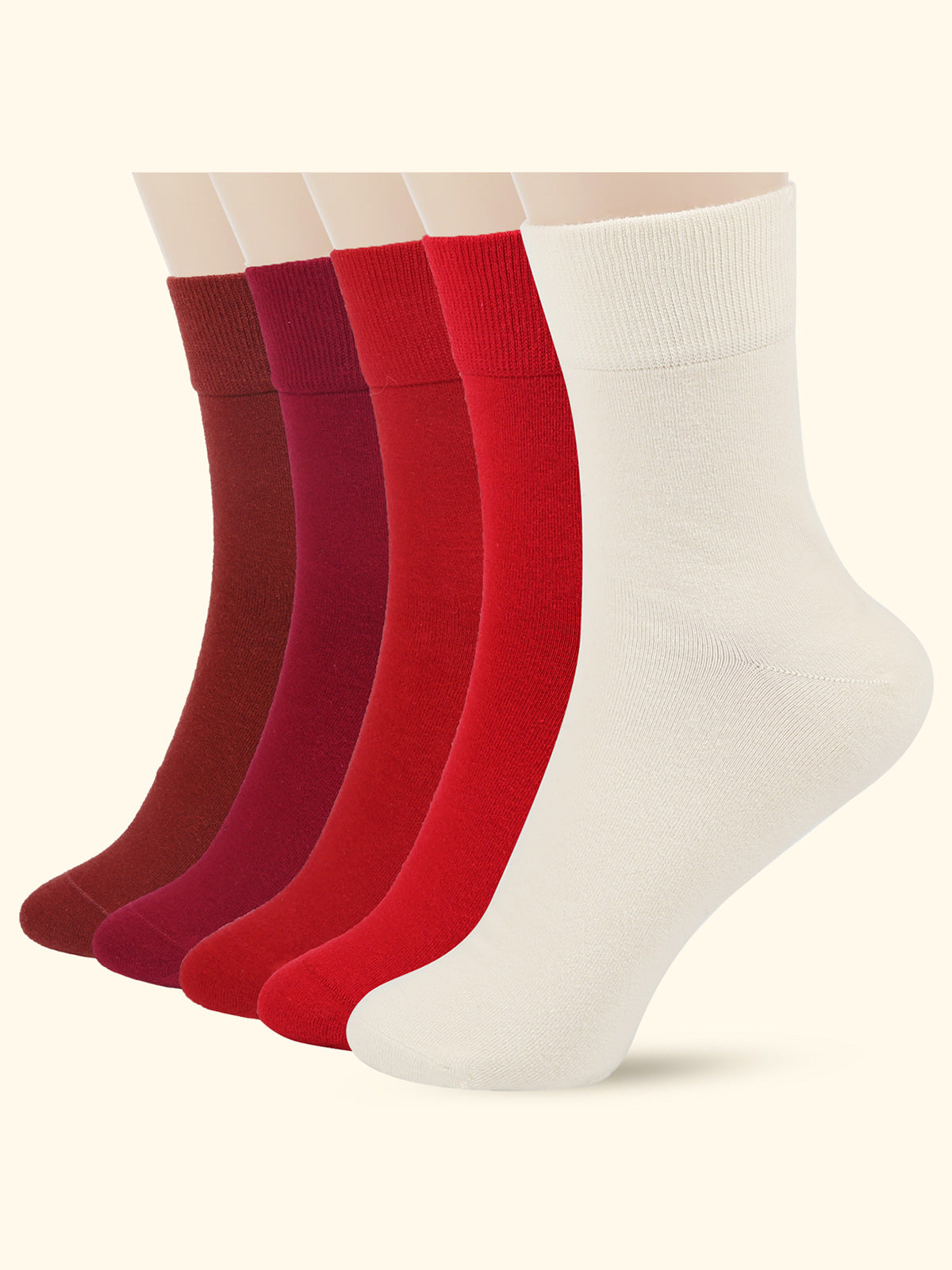 Crew  5 Pairs  Red