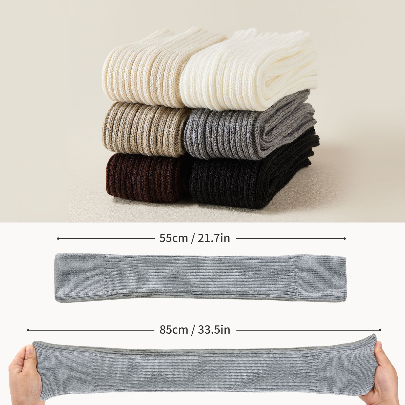 Stirrup Leg Warmers Grey