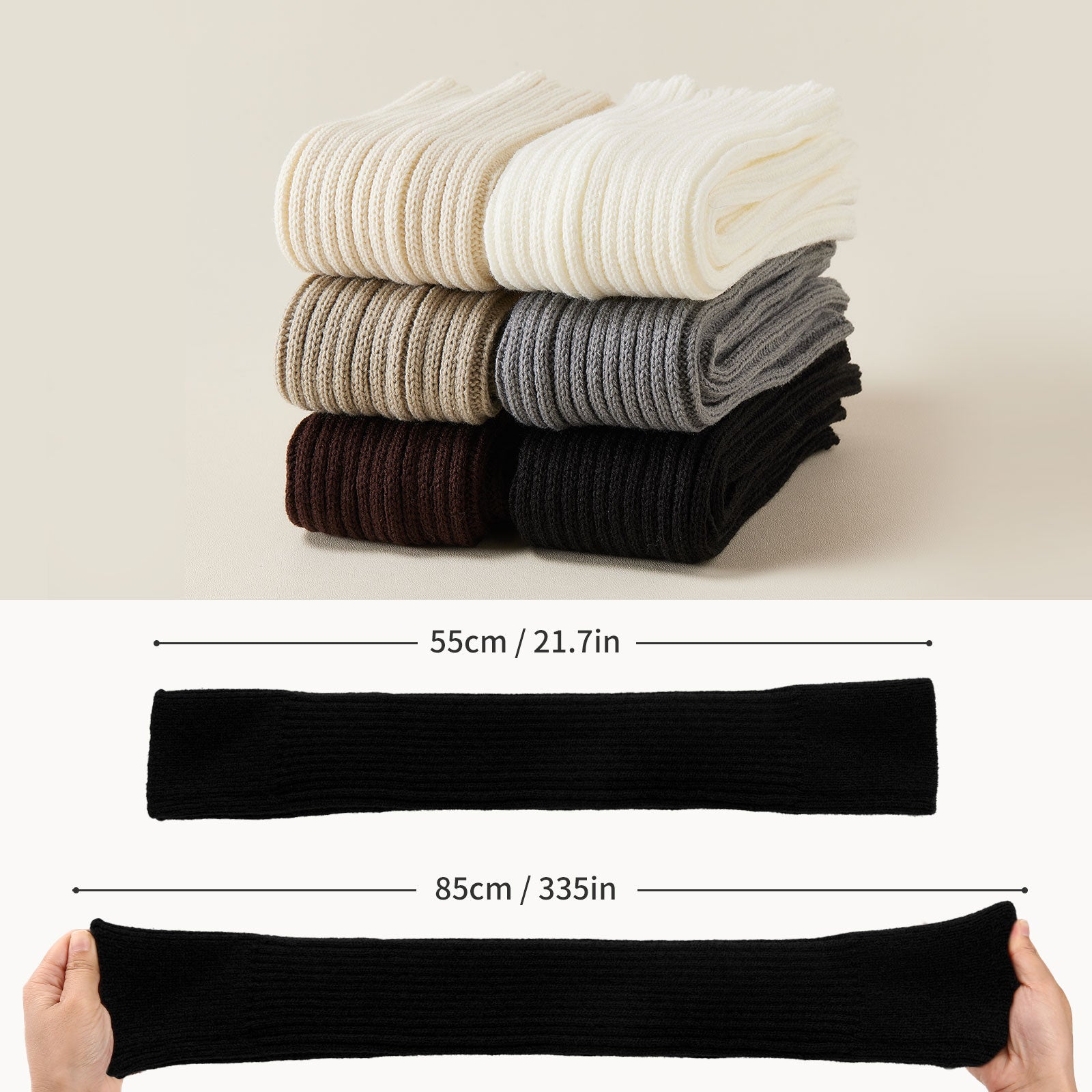 Stirrup Leg Warmers Black