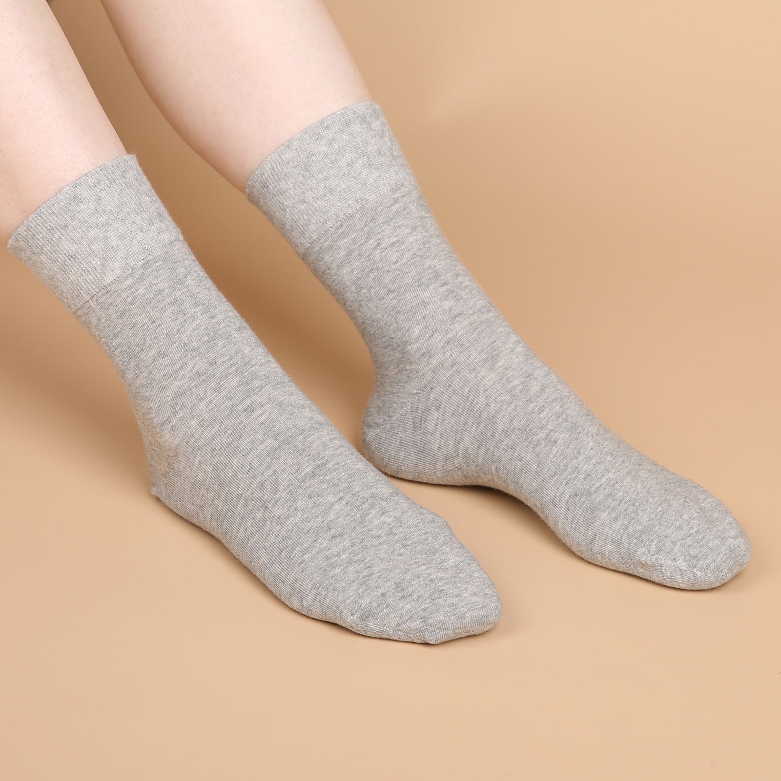 Crew  5 Pairs  Light Grey