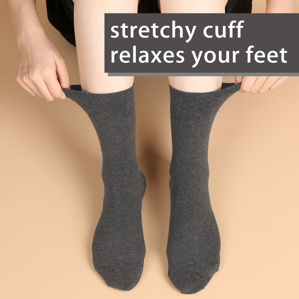Crew  5 Pairs  Dark Grey