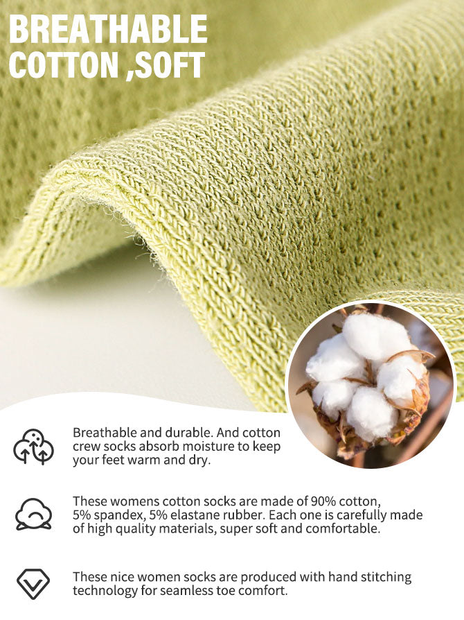 FGZ Womens Socks Thin Ankle Socks Soft Cotton Lightweight Breathable 5 Pairs(Multicolor01,5-9)