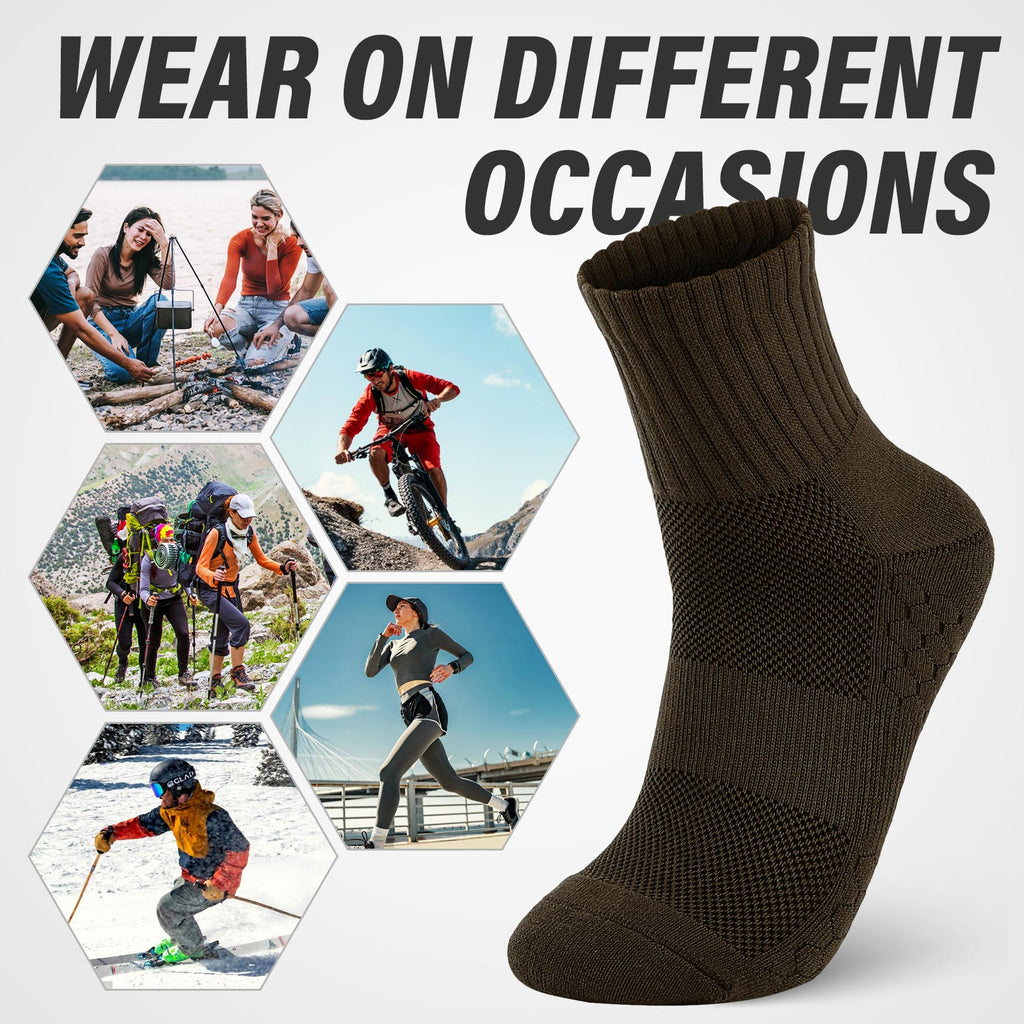 Crew  5 Pairs  Multicolor Hiking