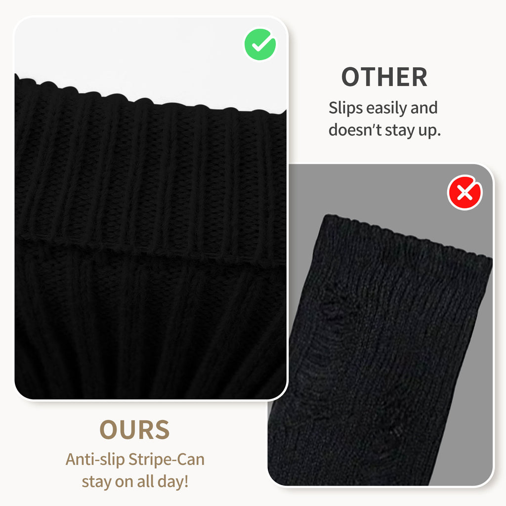 Stirrup Leg Warmers Black