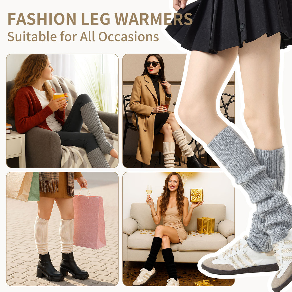 Stirrup Leg Warmers Grey