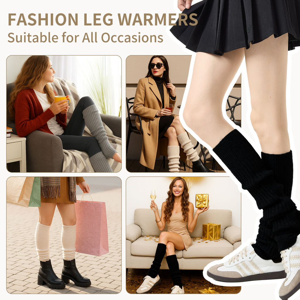 Stirrup Leg Warmers Black