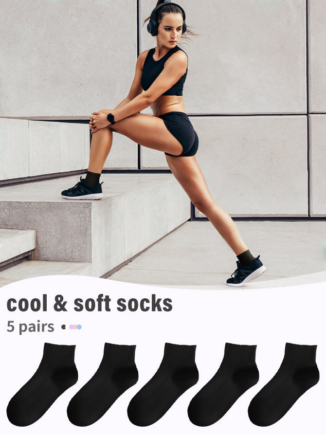 Mini Crew  5 Pairs  Black