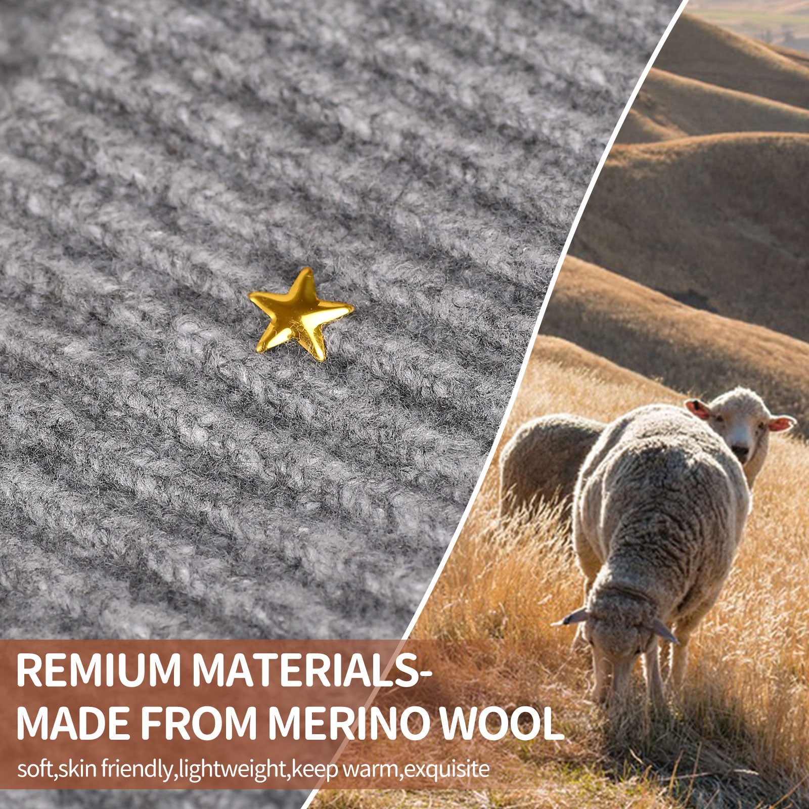 Star Beanie Knit Hat