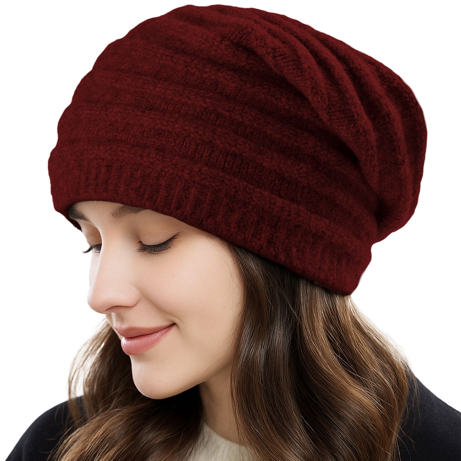 Wool Blend Knit Hat