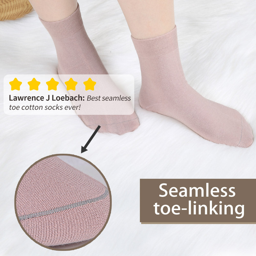 FGZ Women Thin Cotton Socks 5 Pairs，Multicolored  (5-9) (9-11)