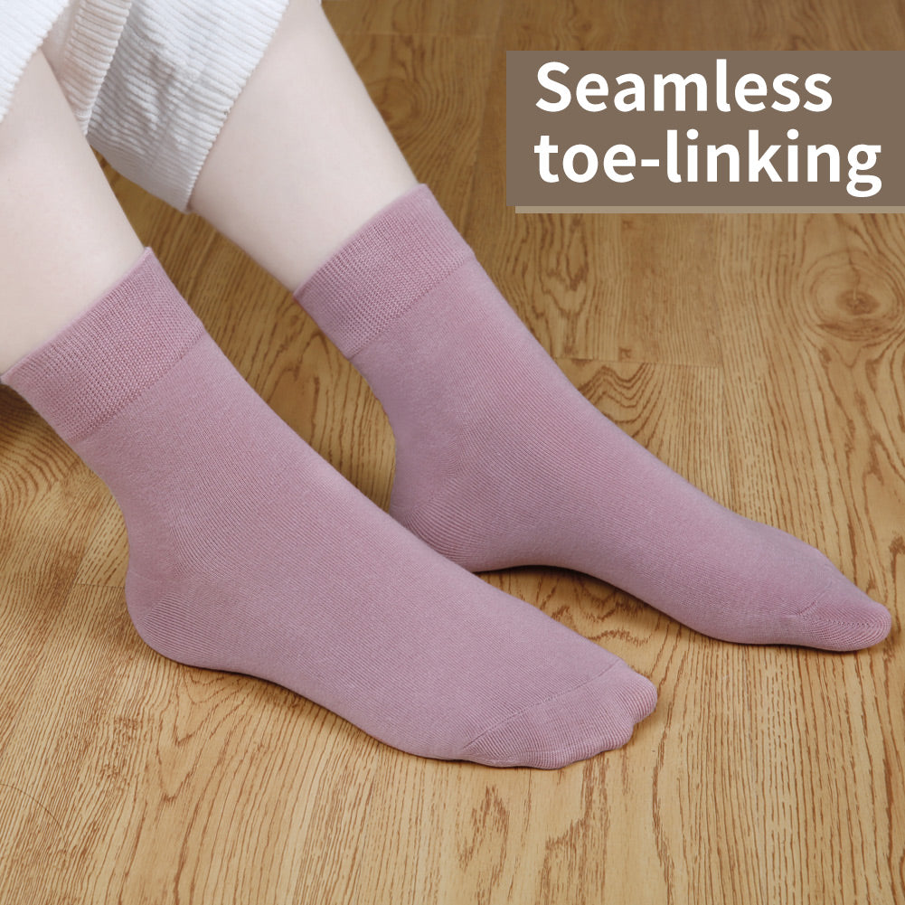 Crew  5 Pairs  Pink&Purple