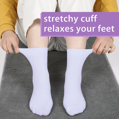 Crew  5 Pairs  Purple