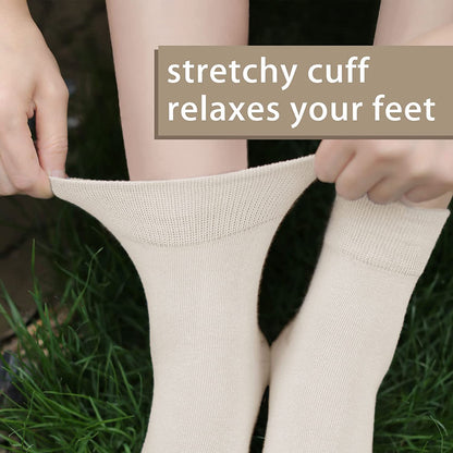 Crew Socks 5 Pairs,Md Beige